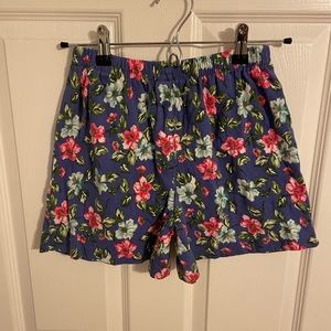 Vintage 90s girls GAP pink and purple floral shorts